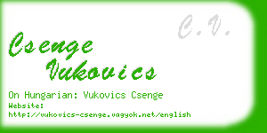 csenge vukovics business card